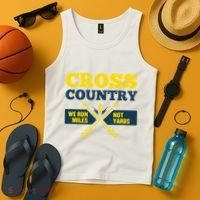 Xc Cross Country Coach Gift We Run Miles Tank Top thumb 4
