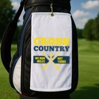 Xc Cross Country Coach Gift We Run Miles Golf Towel thumb 2