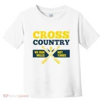 Xc Cross Country Coach Gift We Run Miles Toddler T-Shirt thumb 0