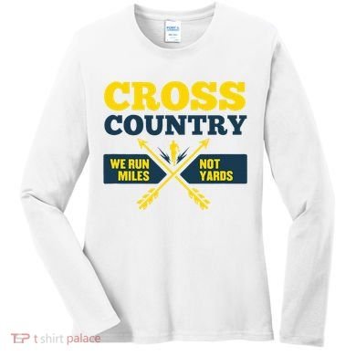 Xc Cross Country Coach Gift We Run Miles Women's Long Sleeve Shirt