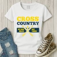 Xc Cross Country Coach Gift We Run Miles Women's T-Shirt thumb 3