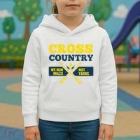 Xc Cross Country Coach Gift We Run Miles Kids Hoodie thumb 3