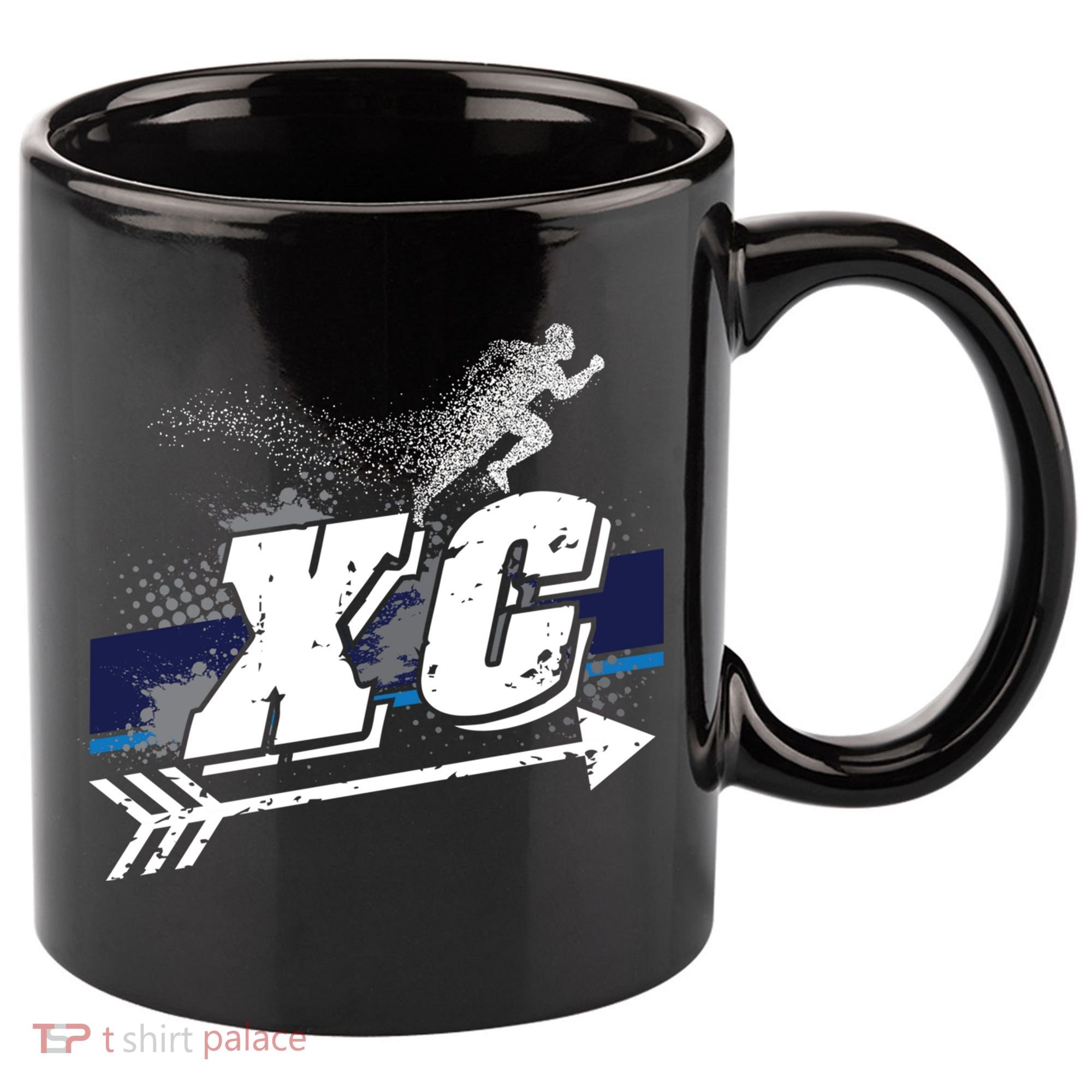 Xc Cross Country Runner Coaches Trainers Team Running Gift 11oz C Handle Ceramic Mug