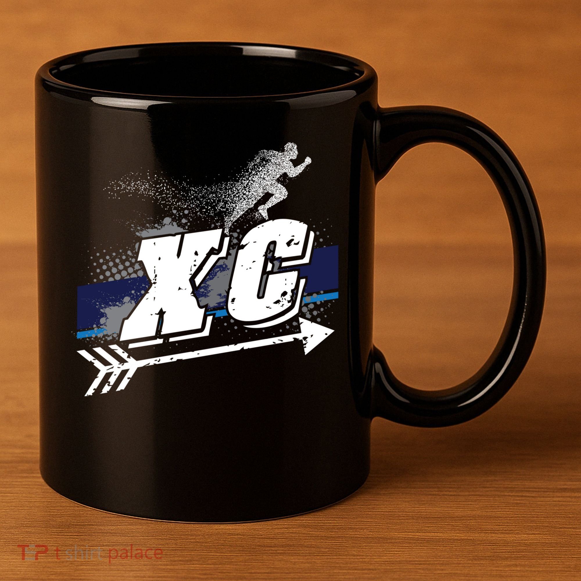 Xc Cross Country Runner Coaches Trainers Team Running Gift 11oz C Handle Ceramic Mug