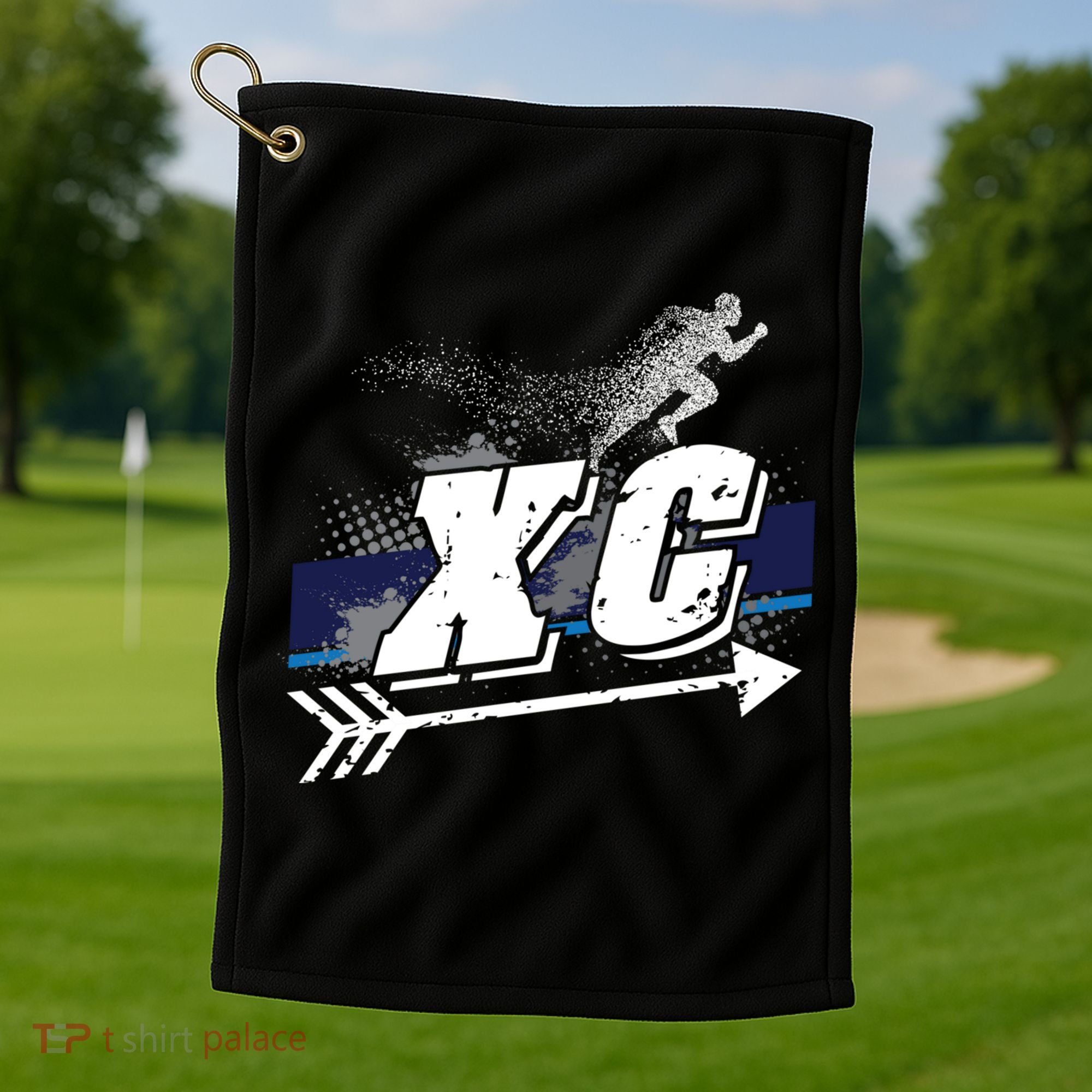 Xc Cross Country Runner Coaches Trainers Team Running Gift Golf Towel
