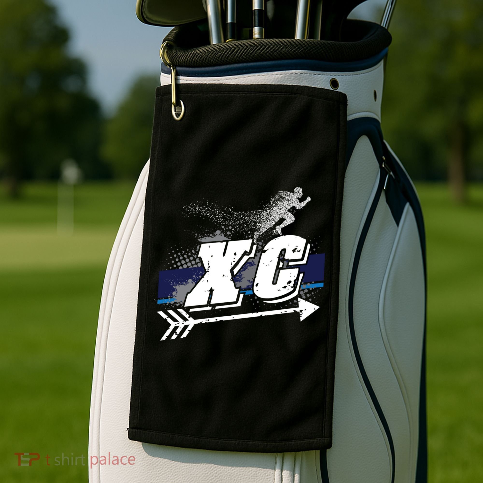 Xc Cross Country Runner Coaches Trainers Team Running Gift Golf Towel