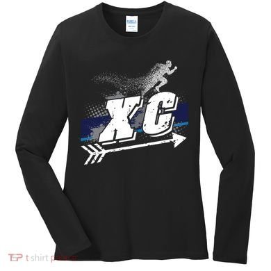 Xc Cross Country Runner Coaches Trainers Team Running Gift Women's Long Sleeve Shirt