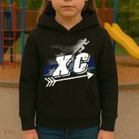 Xc Cross Country Runner Coaches Trainers Team Running Gift Kids Hoodie thumb 3
