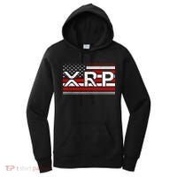 XRP Cryptocurrency Distressed USA American Flag Women's Hoodie thumb 0