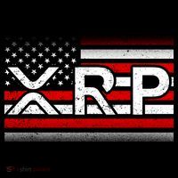 XRP Cryptocurrency Distressed USA American Flag Women's Hoodie thumb 2