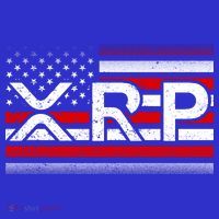 XRP Cryptocurrency Distressed USA American Flag Apron thumb 3