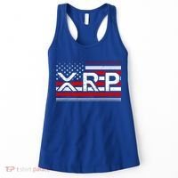 XRP Cryptocurrency Distressed USA American Flag Women's Tank Top thumb 0