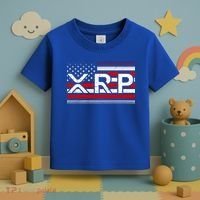 XRP Cryptocurrency Distressed USA American Flag Toddler T-Shirt thumb 3