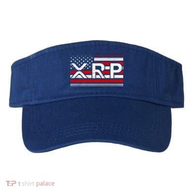 XRP Cryptocurrency Distressed USA American Flag Visor