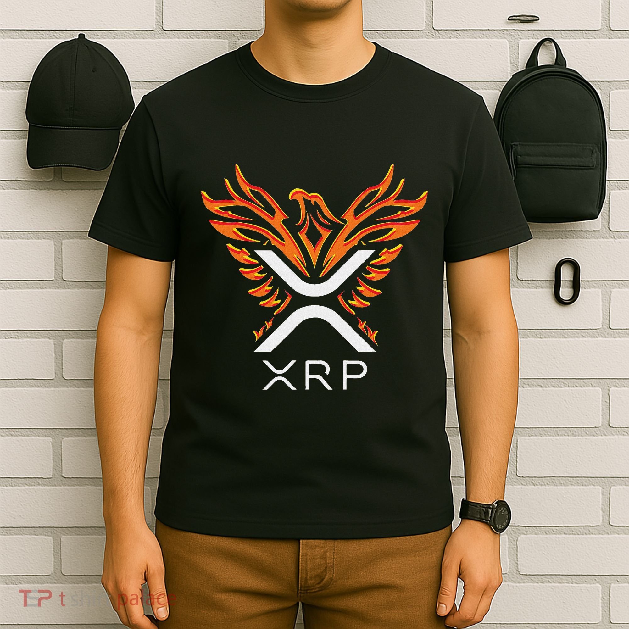 Xrp Crypto Gifts & Apparel Xrp Xrp Cryptocurrency Xrp Logo Rising Phoenix Xrp T-Shirt