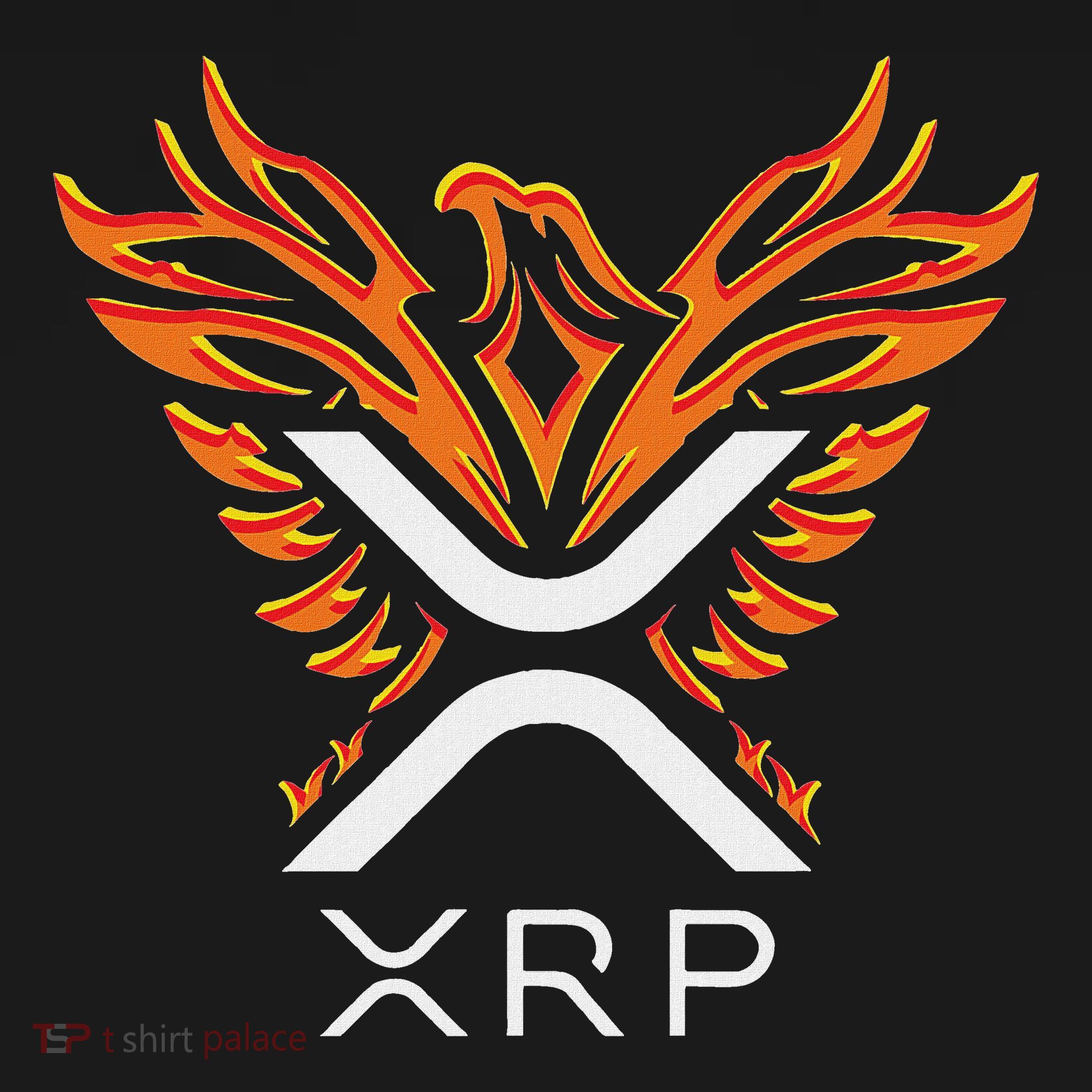 Xrp Crypto Gifts & Apparel Xrp Xrp Cryptocurrency Xrp Logo Rising Phoenix Xrp T-Shirt