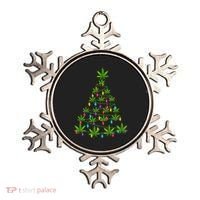 Xmas Cannabis Leaf Tree Funny Holiday Gift Ornament thumb 0