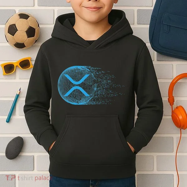 Xrp Crypto Merchandise Kids Hoodie