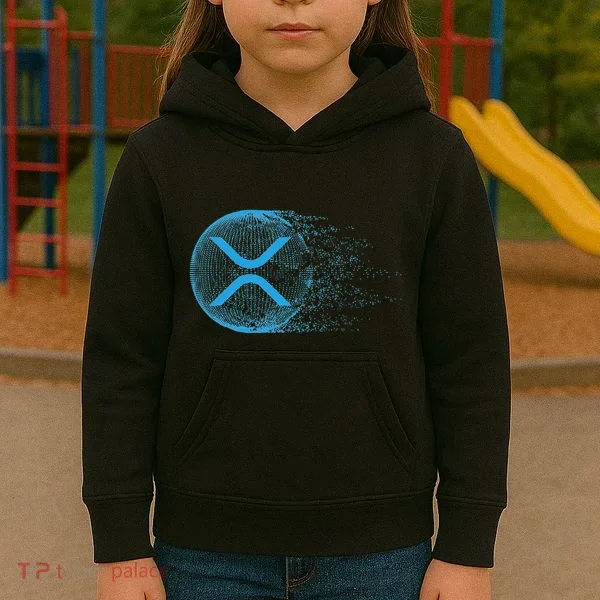 Xrp Crypto Merchandise Kids Hoodie