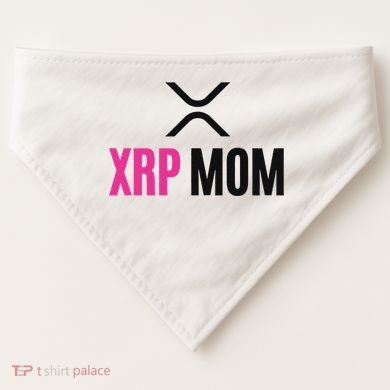 Xrp Crypto Mom Matching Couple USA-Made Doggie Bandana