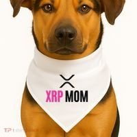 Xrp Crypto Mom Matching Couple USA-Made Doggie Bandana thumb 1