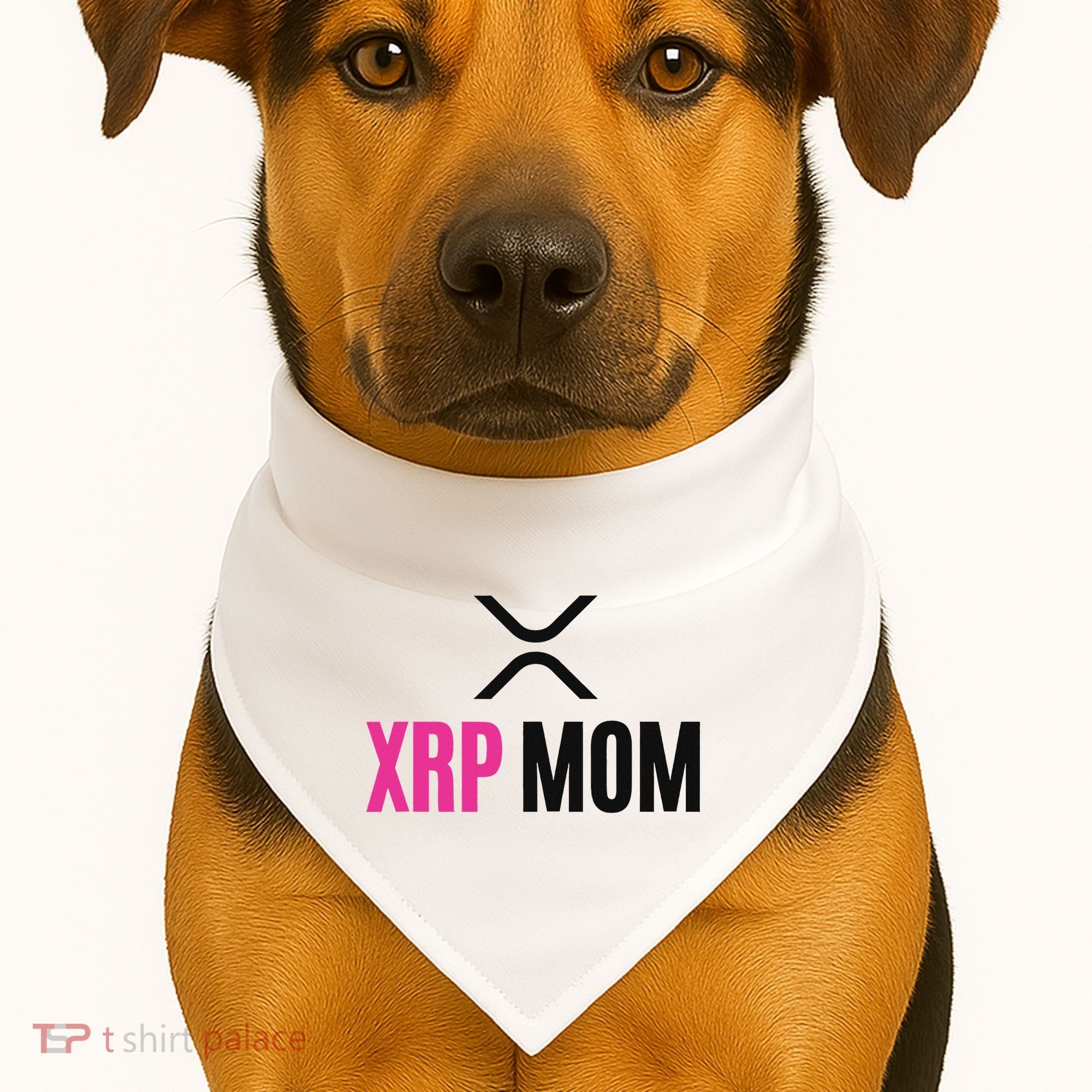 Xrp Crypto Mom Matching Couple USA-Made Doggie Bandana