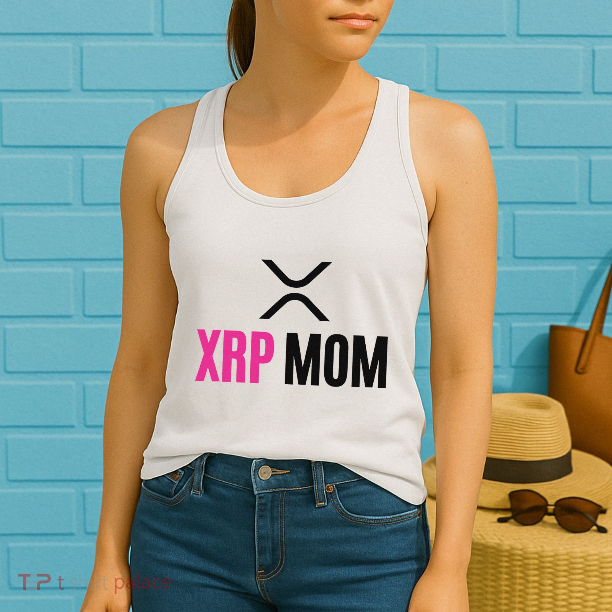 Xrp Crypto Mom Matching Couple Women's Tank Top