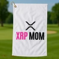 Xrp Crypto Mom Matching Couple Golf Towel thumb 1