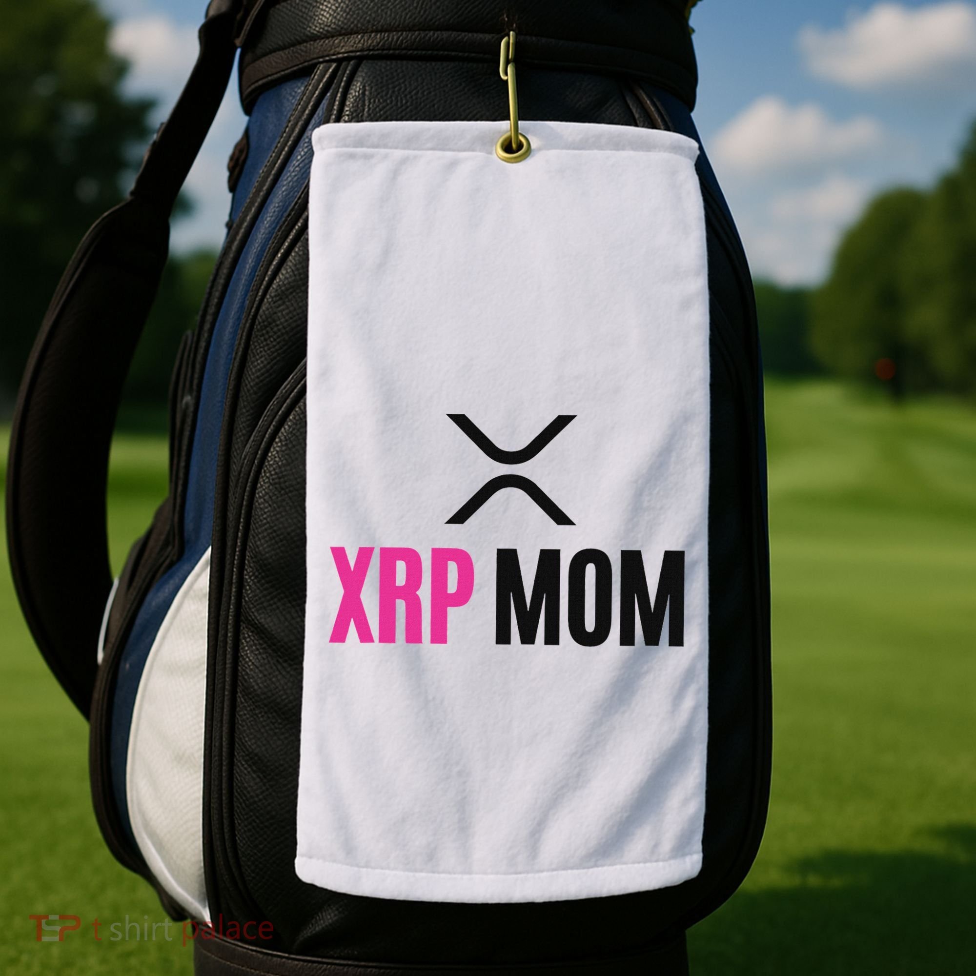 Xrp Crypto Mom Matching Couple Golf Towel