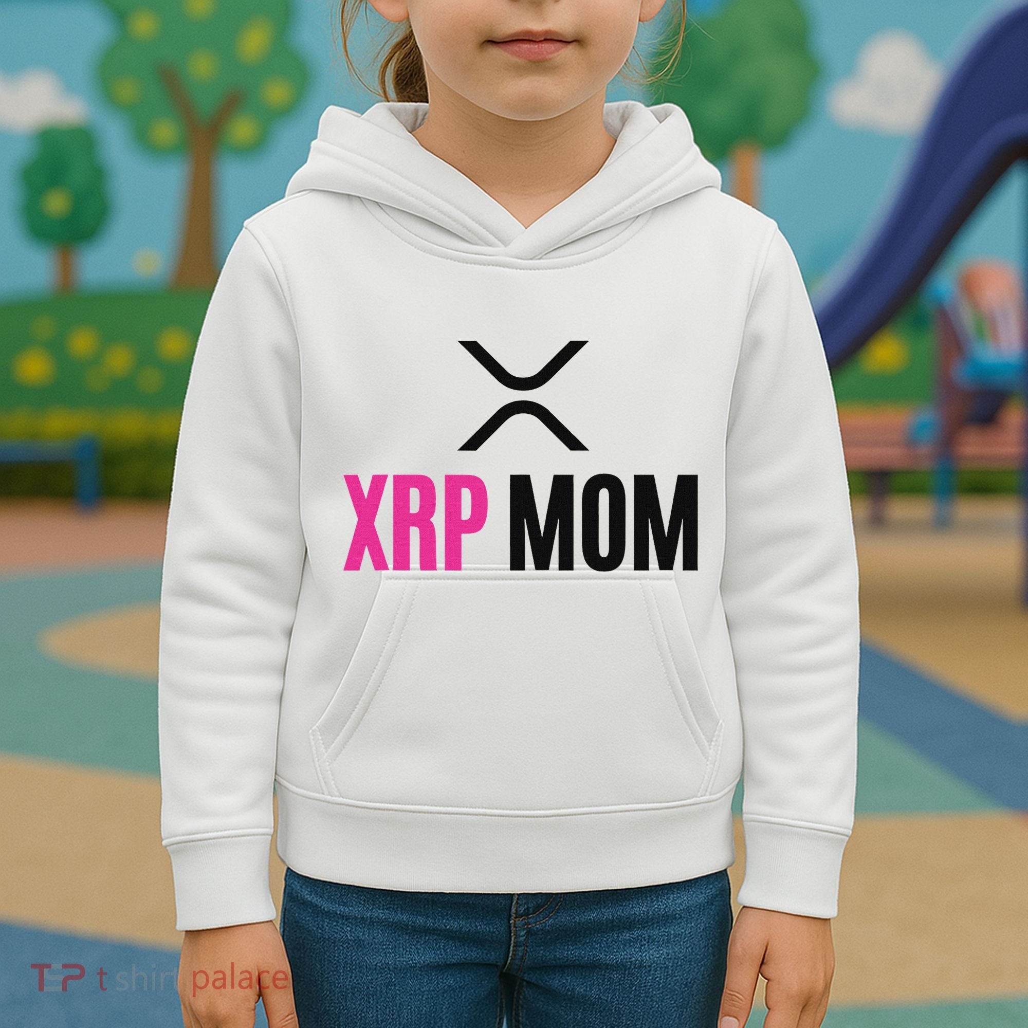Xrp Crypto Mom Matching Couple Kids Hoodie