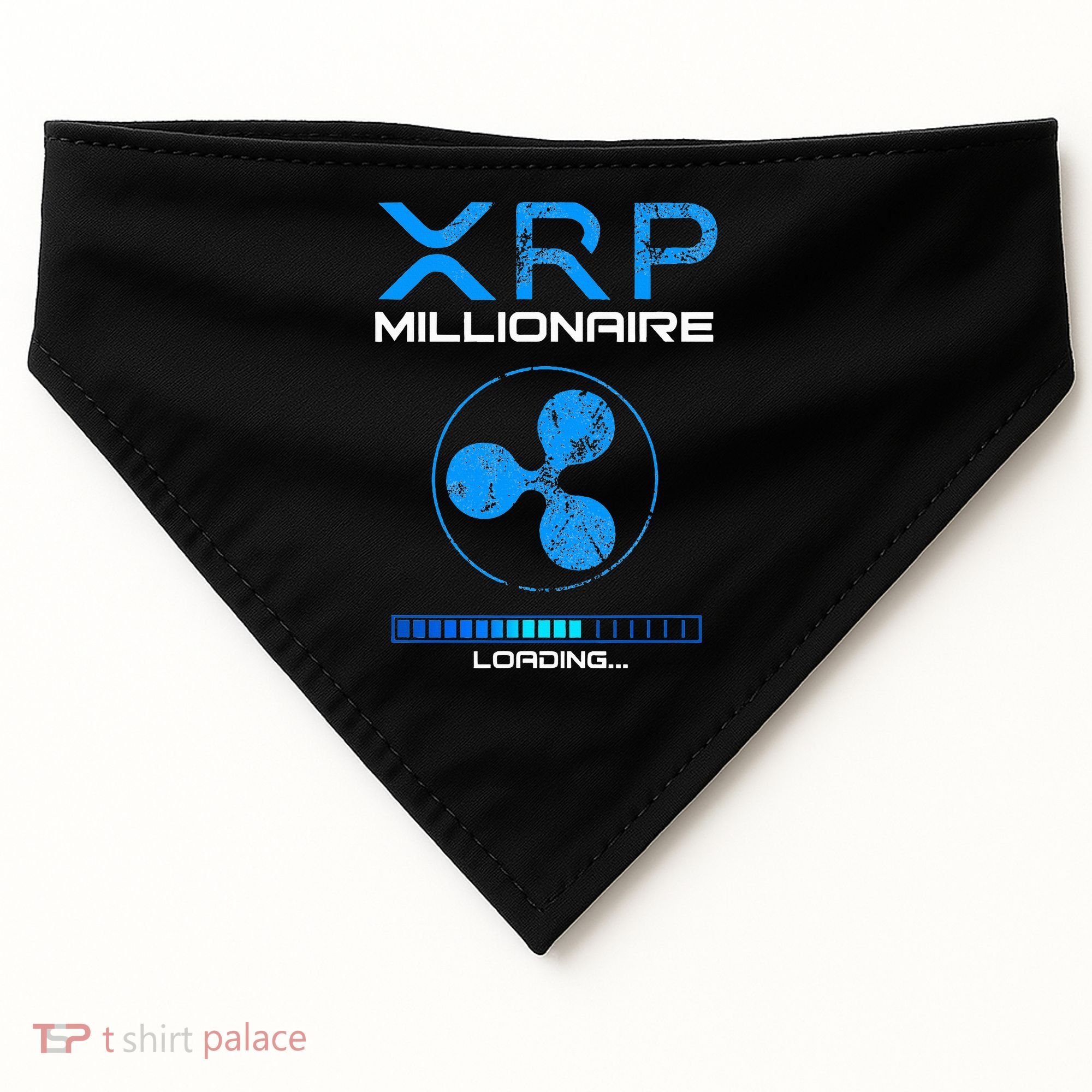 Xrp Crypto Millionaire Hodl Loading Ripple Token USA-Made Doggie Bandana