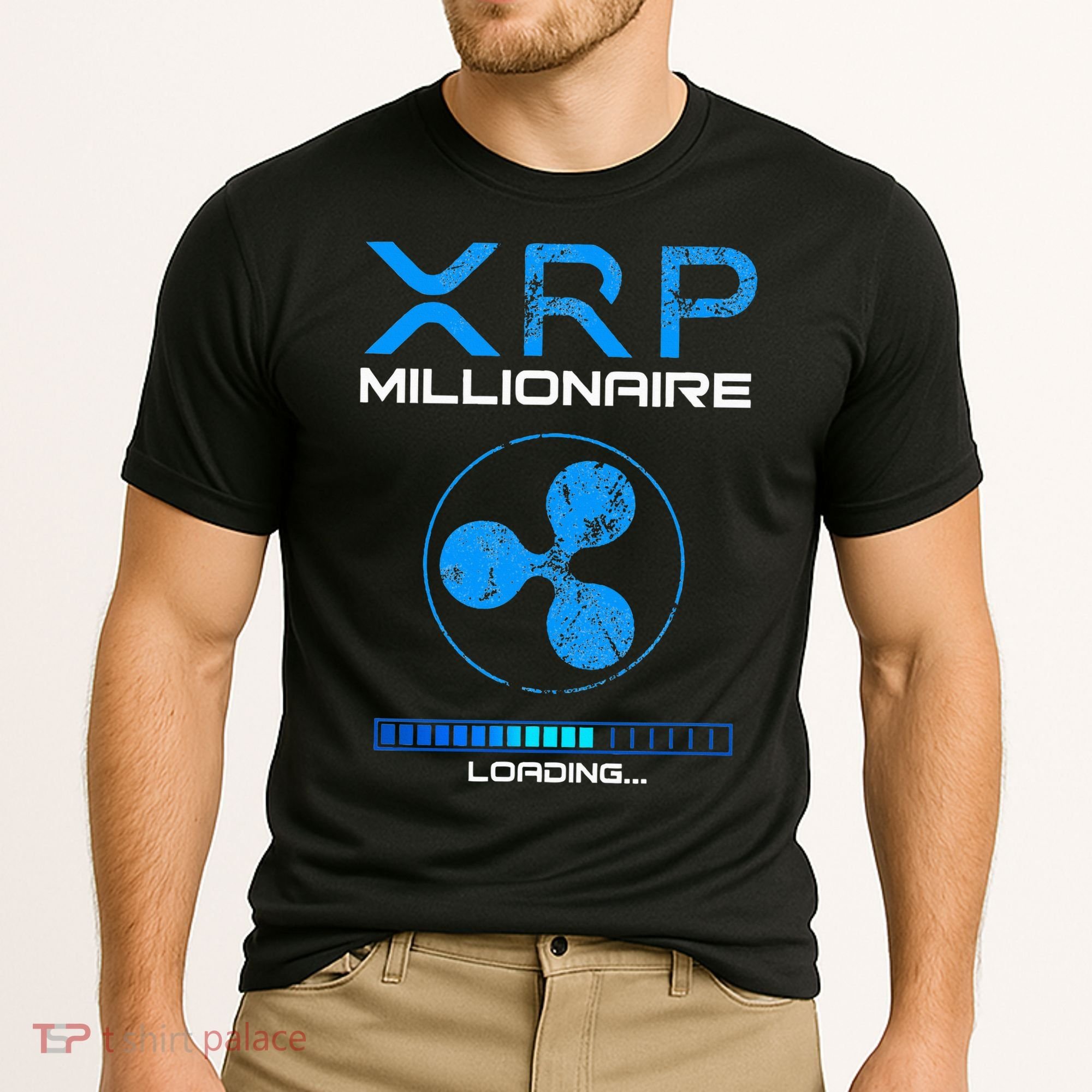 Xrp Crypto Millionaire Hodl Loading Ripple Token Cooling Performance Crew T-Shirt