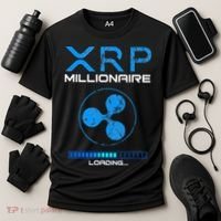 Xrp Crypto Millionaire Hodl Loading Ripple Token Cooling Performance Crew T-Shirt thumb 3