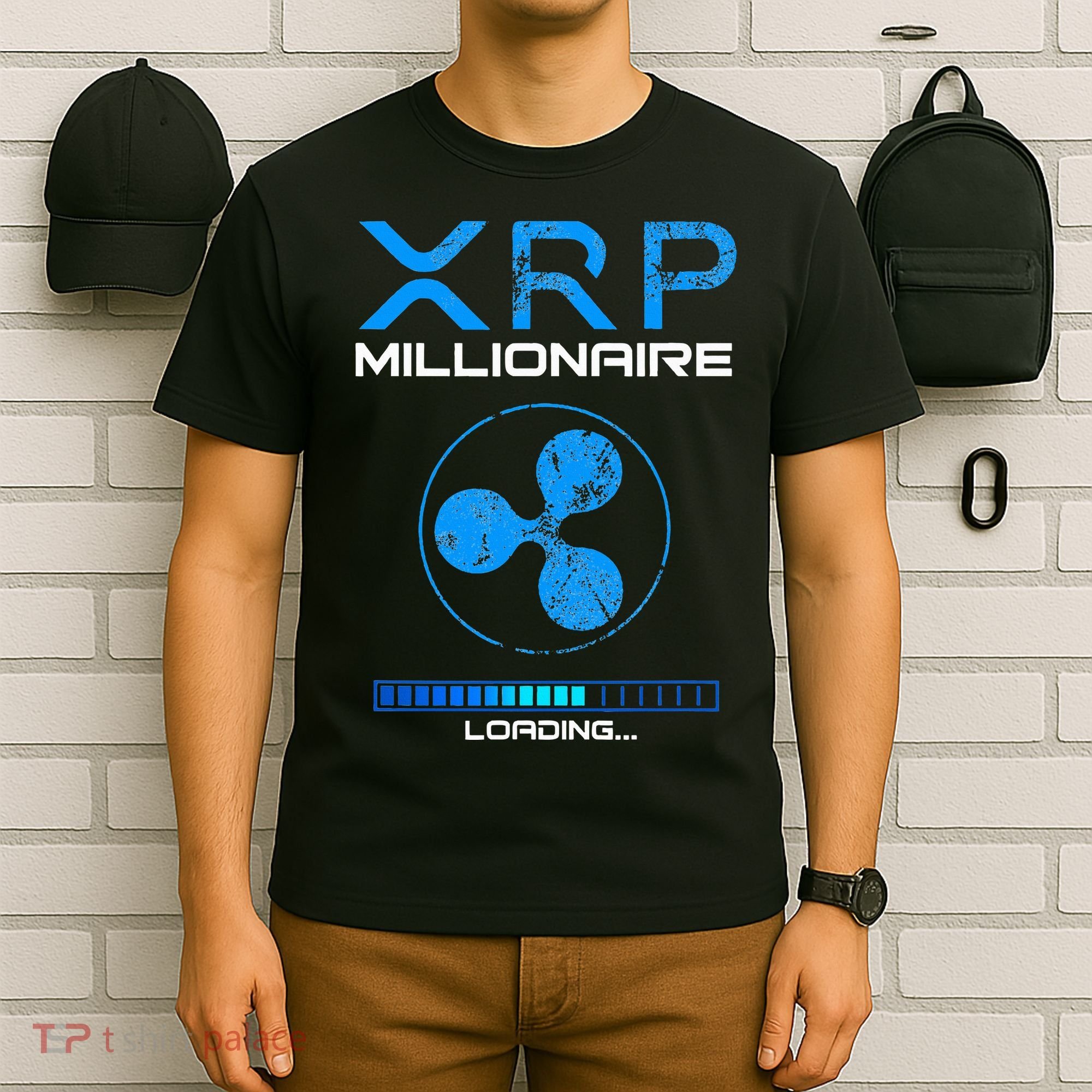 Xrp Crypto Millionaire Hodl Loading Ripple Token T-Shirt