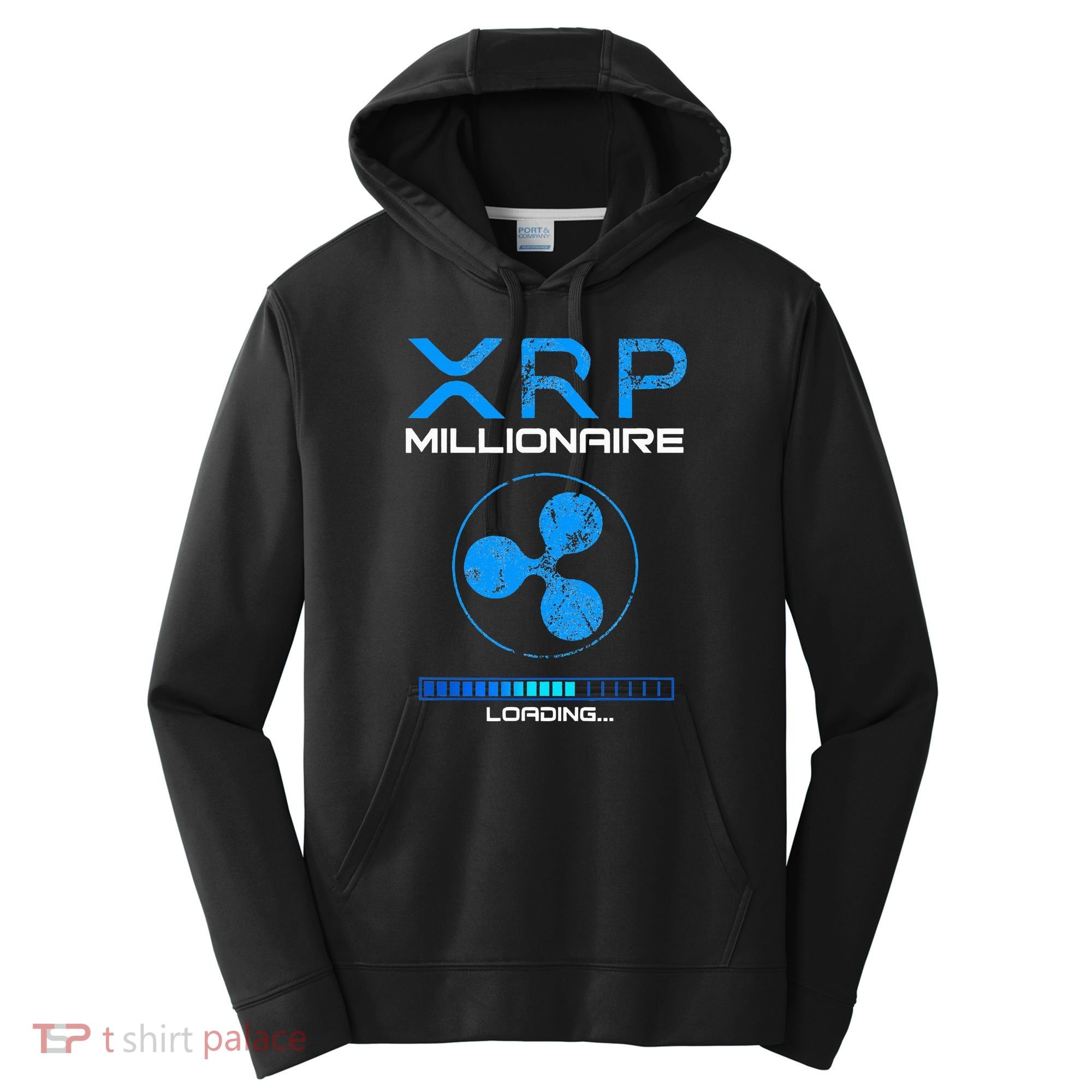 Xrp Crypto Millionaire Hodl Loading Ripple Token Performance Fleece Hoodie