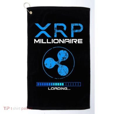 Xrp Crypto Millionaire Hodl Loading Ripple Token Golf Towel