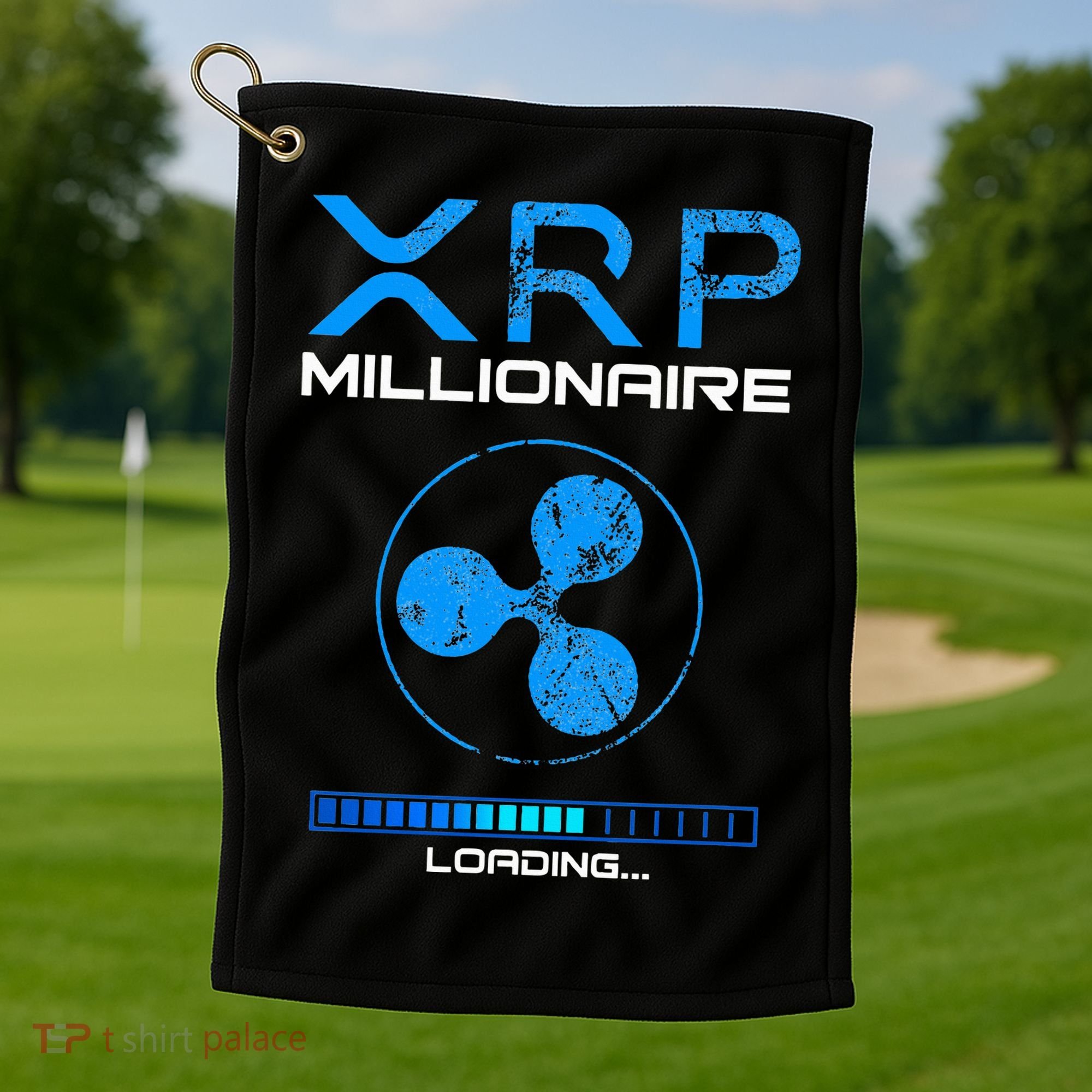 Xrp Crypto Millionaire Hodl Loading Ripple Token Golf Towel