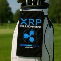 Xrp Crypto Millionaire Hodl Loading Ripple Token Golf Towel thumb 2