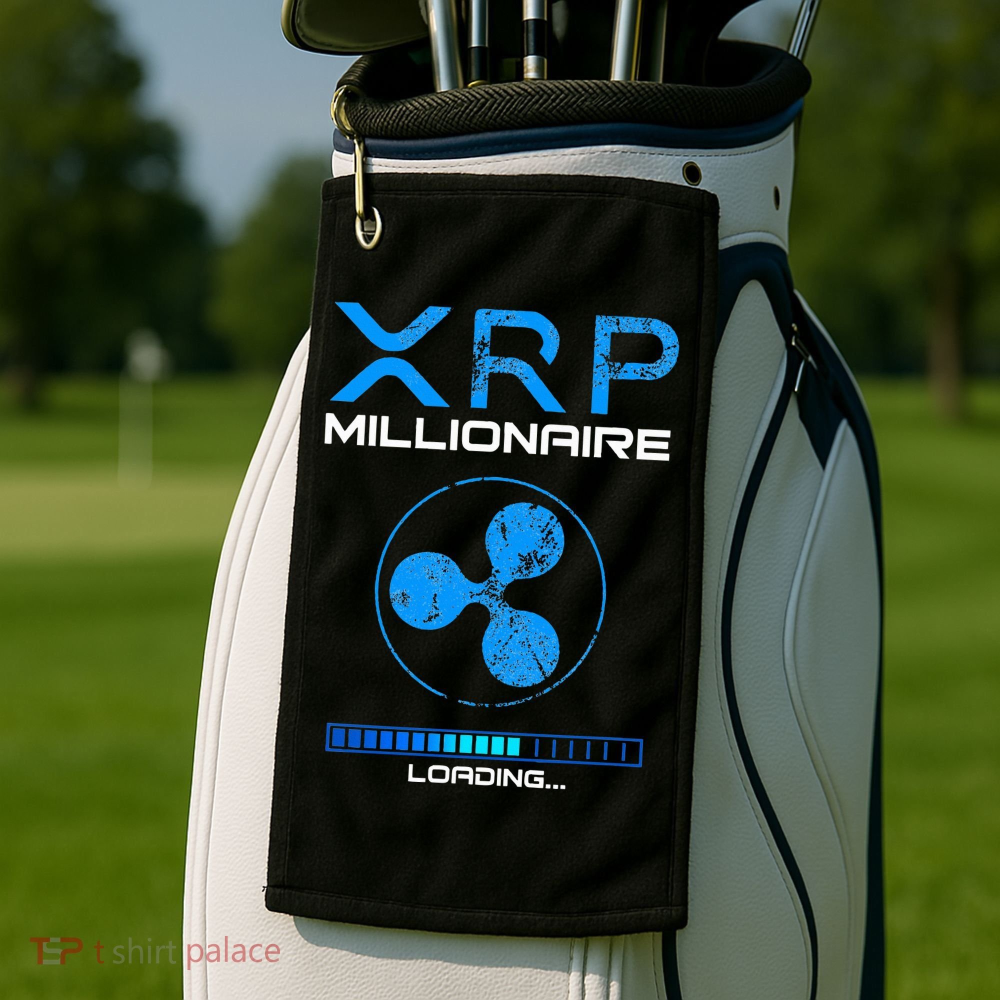 Xrp Crypto Millionaire Hodl Loading Ripple Token Golf Towel