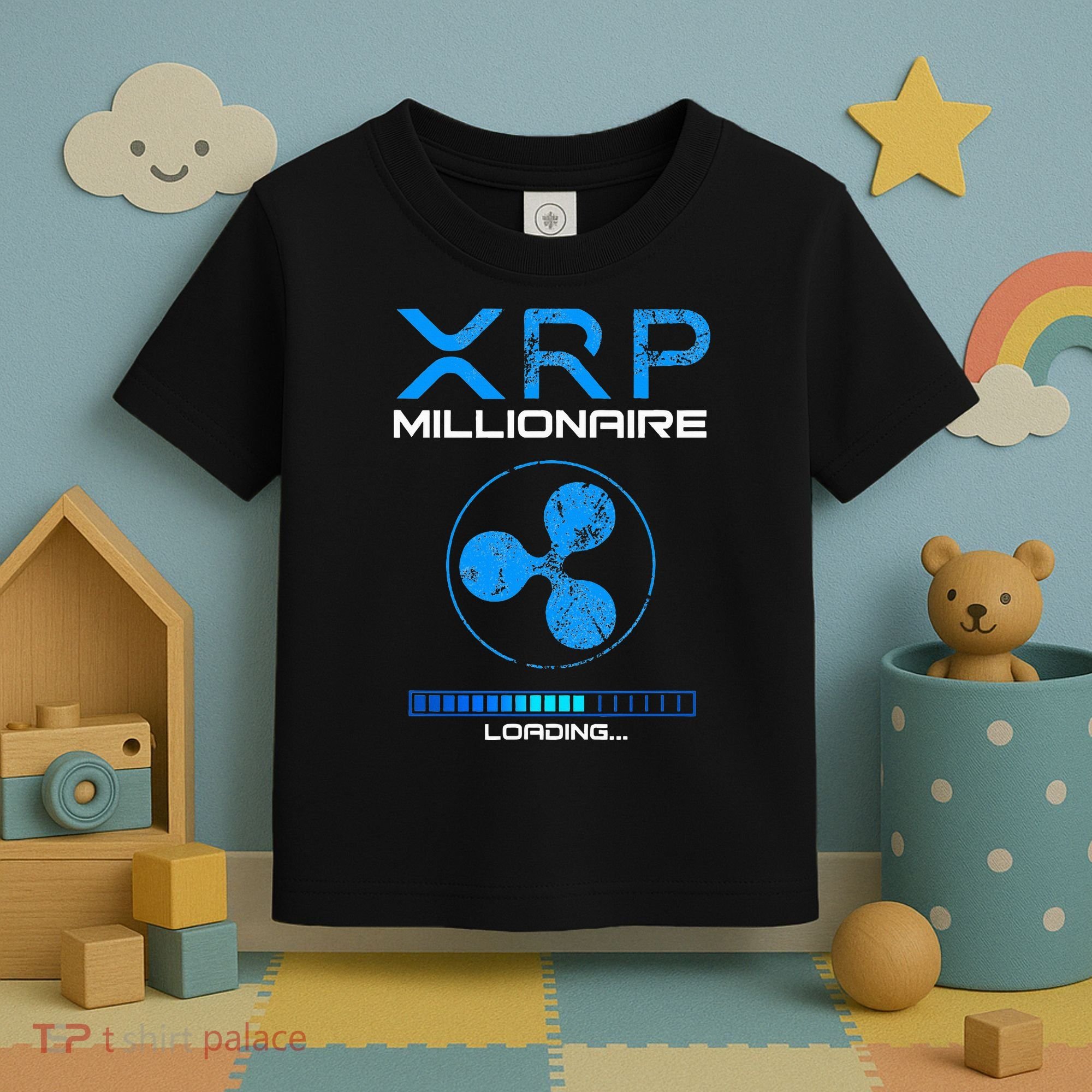 Xrp Crypto Millionaire Hodl Loading Ripple Token Toddler T-Shirt