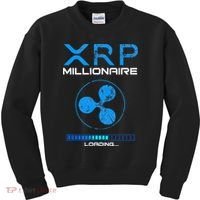 Xrp Crypto Millionaire Hodl Loading Ripple Token Kids Sweatshirt thumb 0