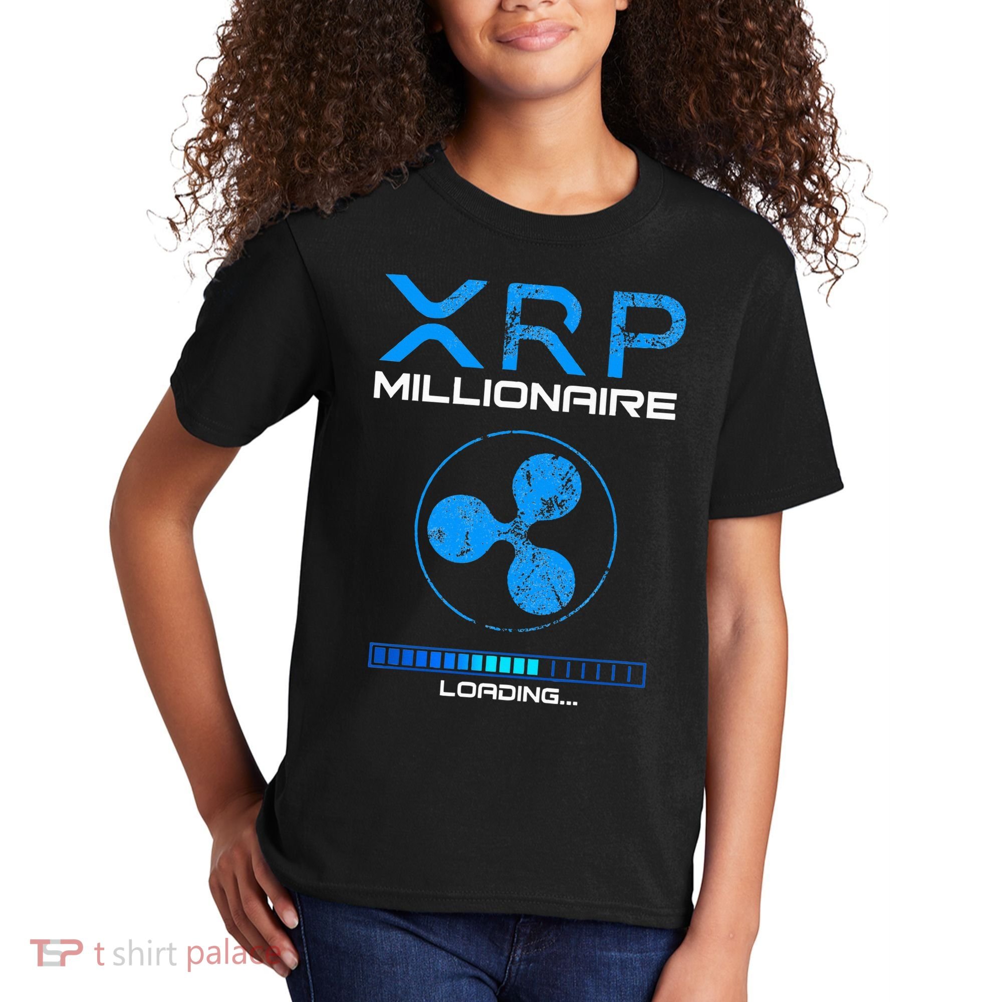 Xrp Crypto Millionaire Hodl Loading Ripple Token Kids T-Shirt