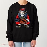 Xmas Catcher Santa Claus Christmas Baseball Gift Women's Sweatshirt thumb 0