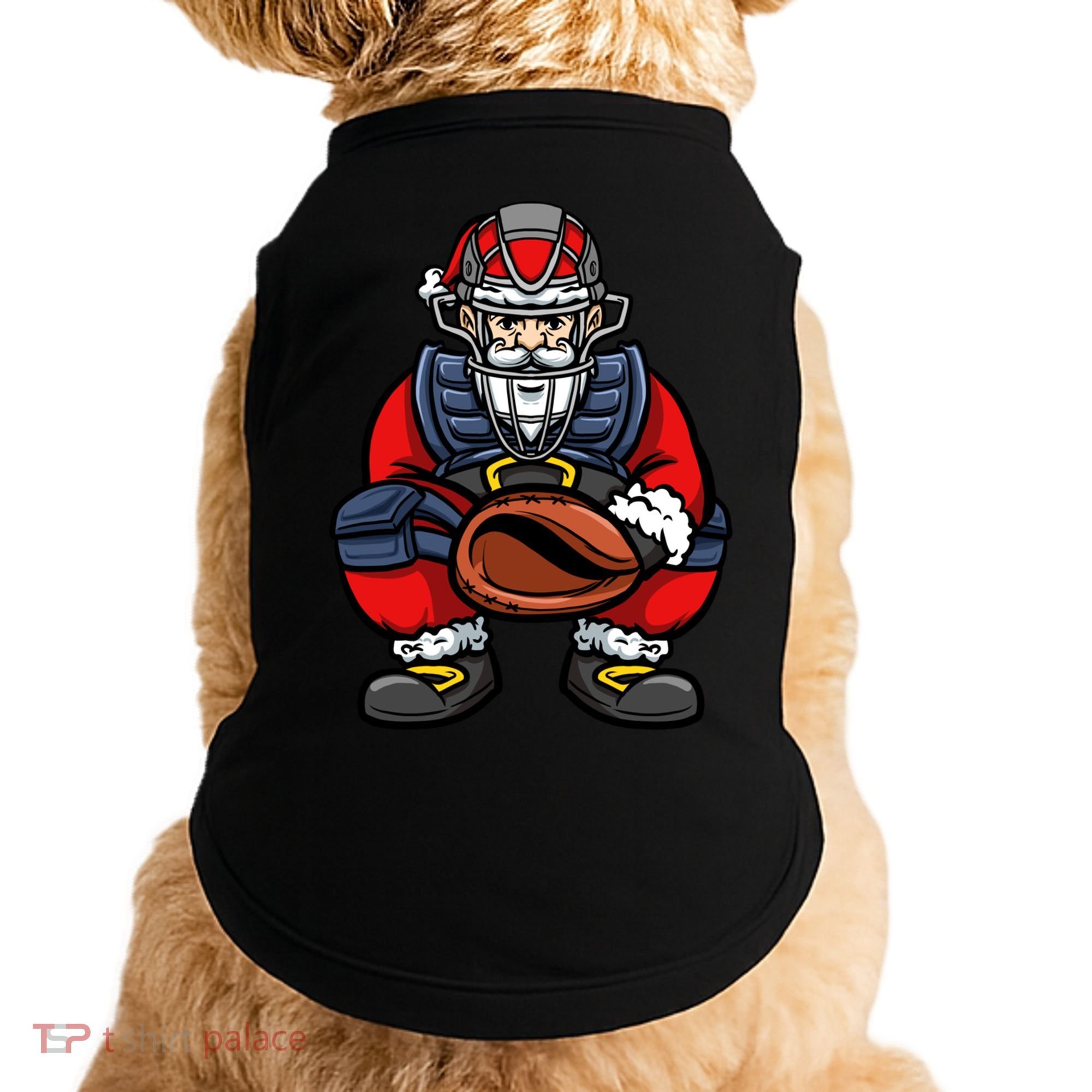 Xmas Catcher Santa Claus Christmas Baseball Gift Doggie Tank
