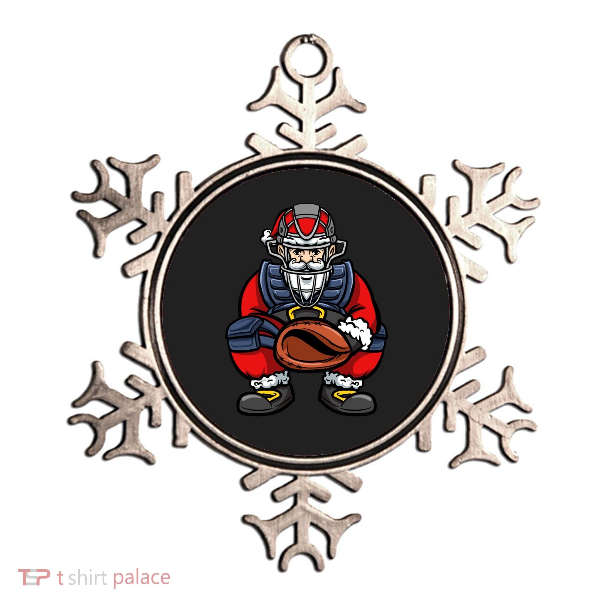 Xmas Catcher Santa Claus Christmas Baseball Gift Ornament