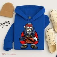 Xmas Catcher Santa Claus Christmas Baseball Gift Hoodie thumb 4