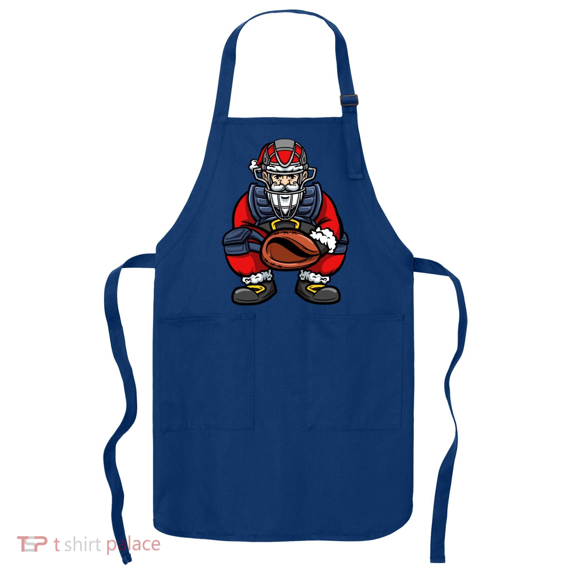 Xmas Catcher Santa Claus Christmas Baseball Gift Apron