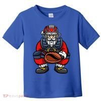 Xmas Catcher Santa Claus Christmas Baseball Gift Toddler T-Shirt thumb 0