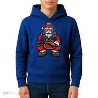 Xmas Catcher Santa Claus Christmas Baseball Gift Kids Hoodie thumb 4