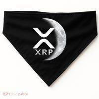 XRP Cryptocurrency To The Moon USA-Made Doggie Bandana thumb 0
